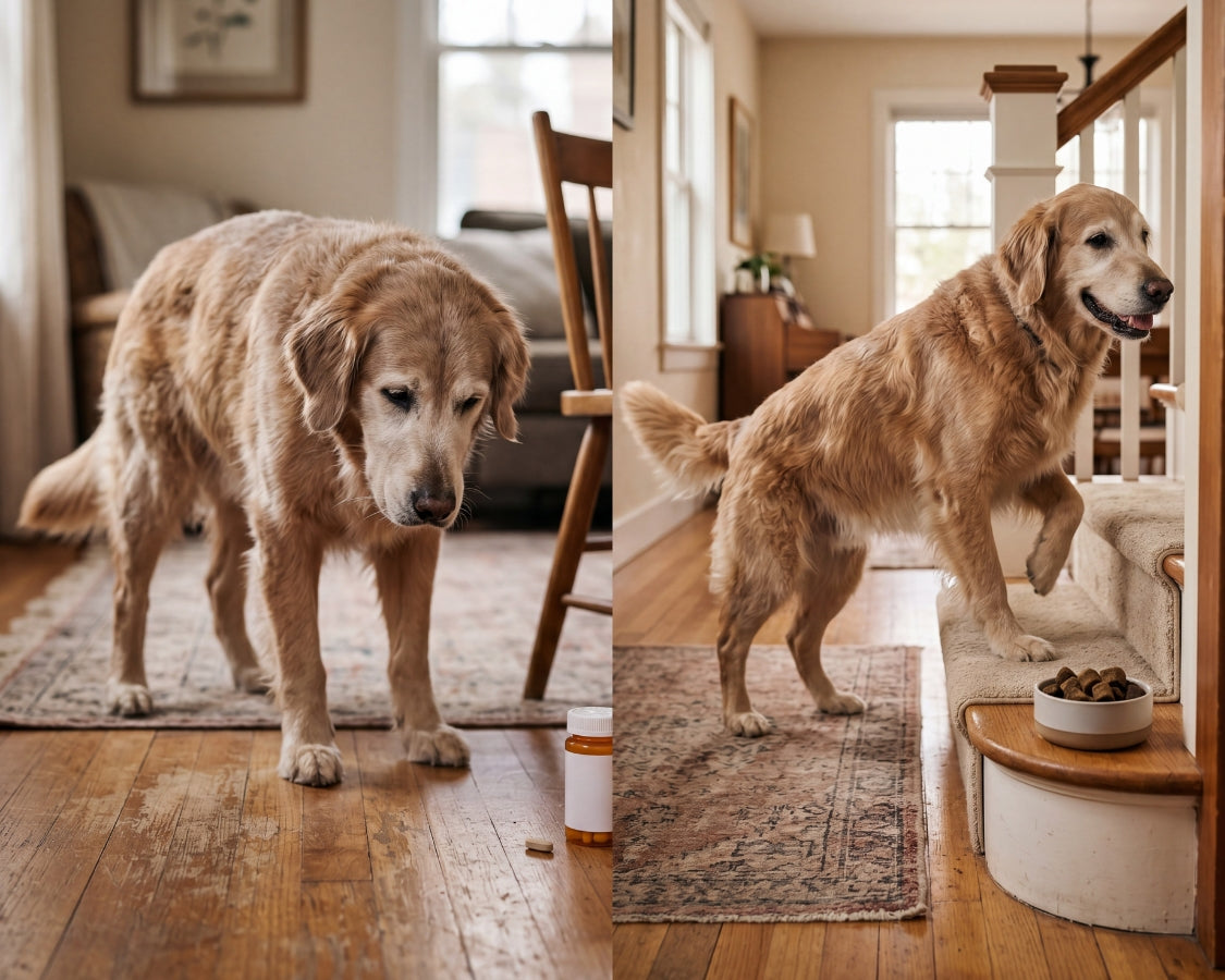 [REPLACE: pill bottle / prescription on kitchen counter]